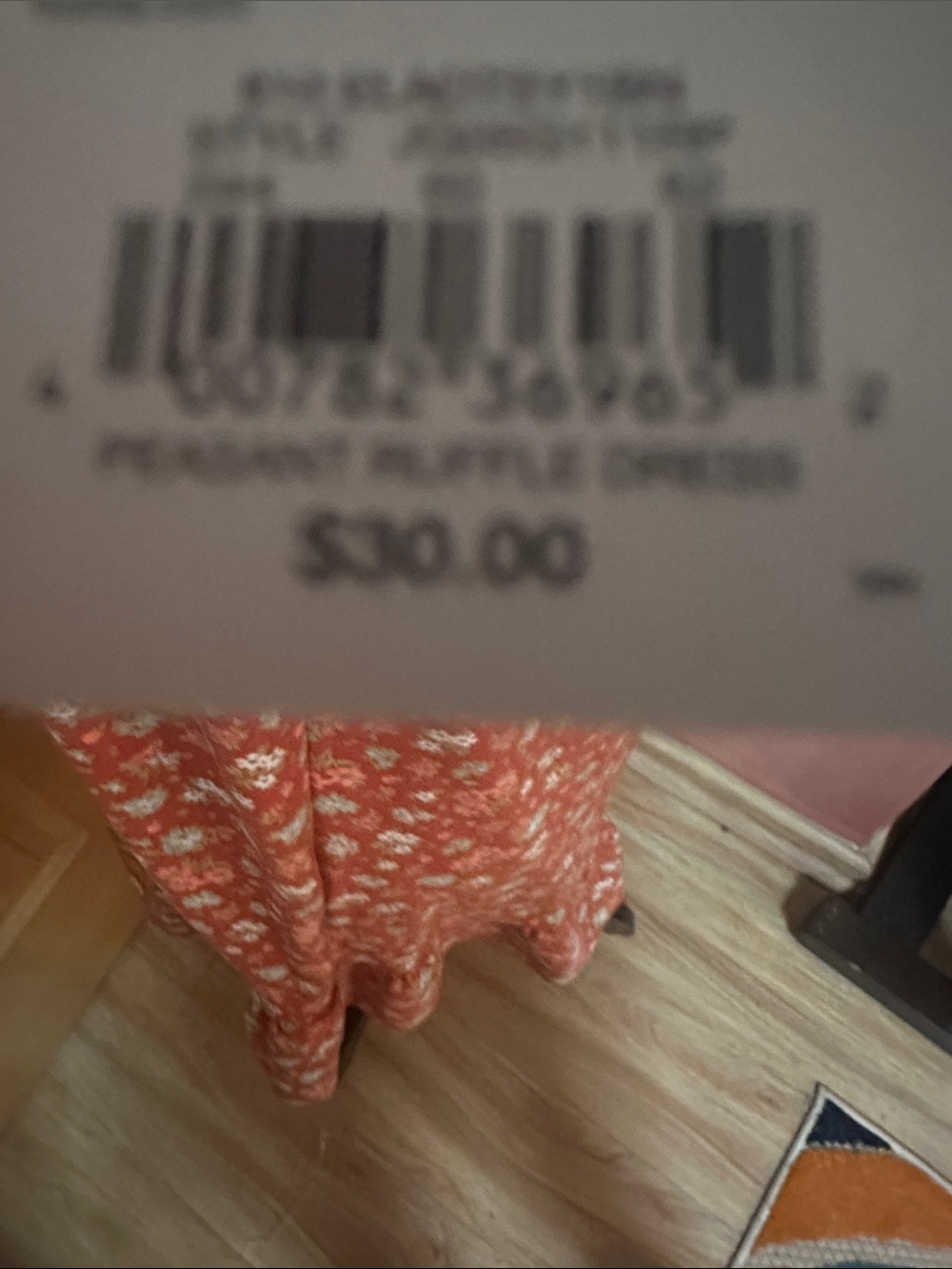 SO Rust Floral Short-Sleeve Babydoll Dress - Picture 3 of 4